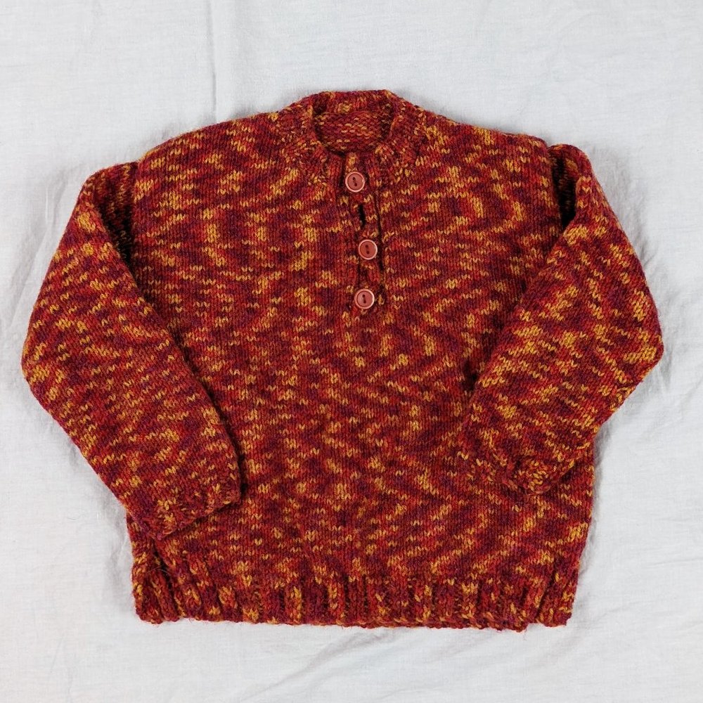 VINTAGE Autumn Knit Sweater Sz 18-24mths